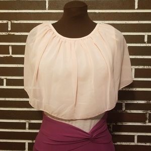 Chiffon overlay top